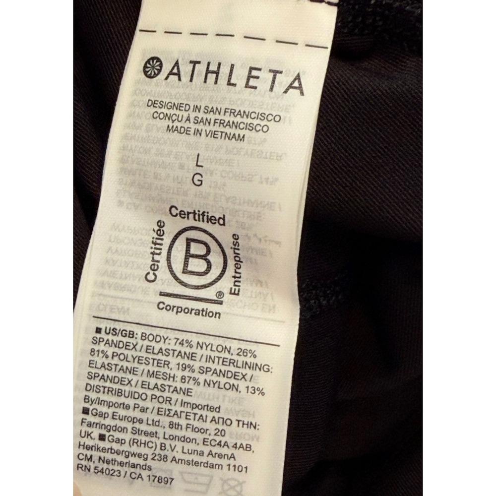 Athleta Womens Fairway Golf Skort 18" Black Size Large High Rise Preppy Stretch - Picture 7 of 8